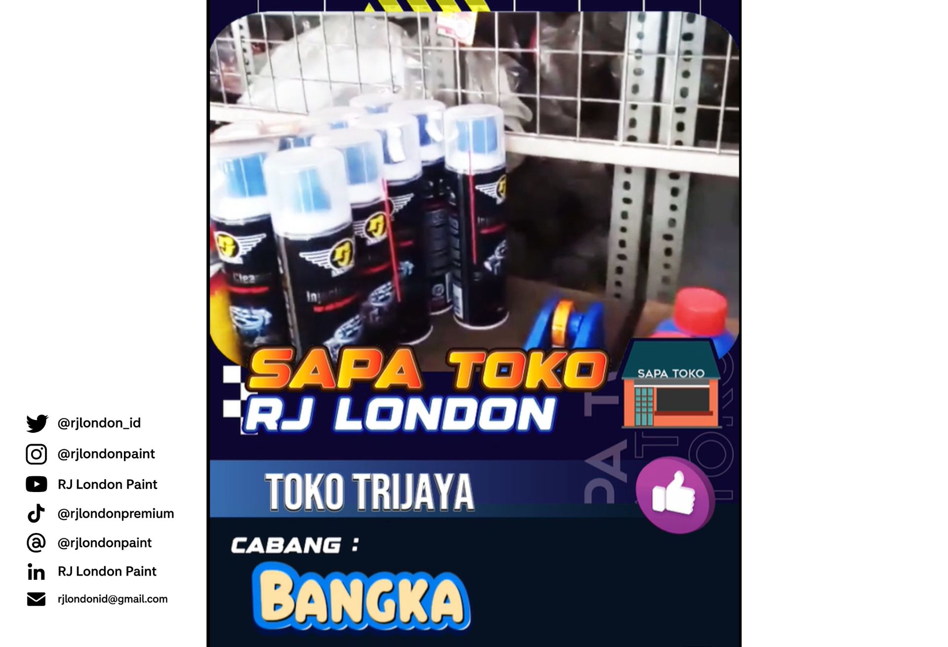 Sapa Toko Cabang Bangka Toko Trijaya: Mitra Setia dengan Penjualan Produk RJ London yang Stabil